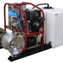 Petrol Hot Water Skid Mount Pressure Cleaner - Model 4018P